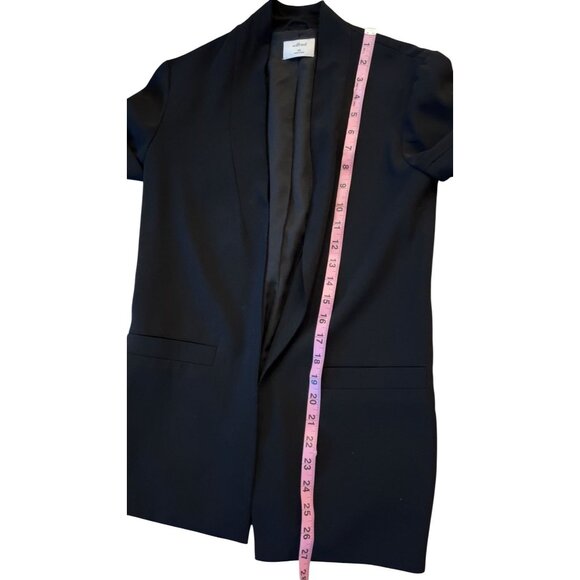 Aritzia Wilfred CHEVALIER JACKET Blazer Open Front Black Size XXS - Picture 6 of 7